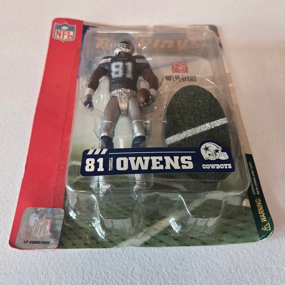 Terrell Owens #81 Dallas Cowboys NFL Re-Plays Series IV 2007 Figure Sealed
